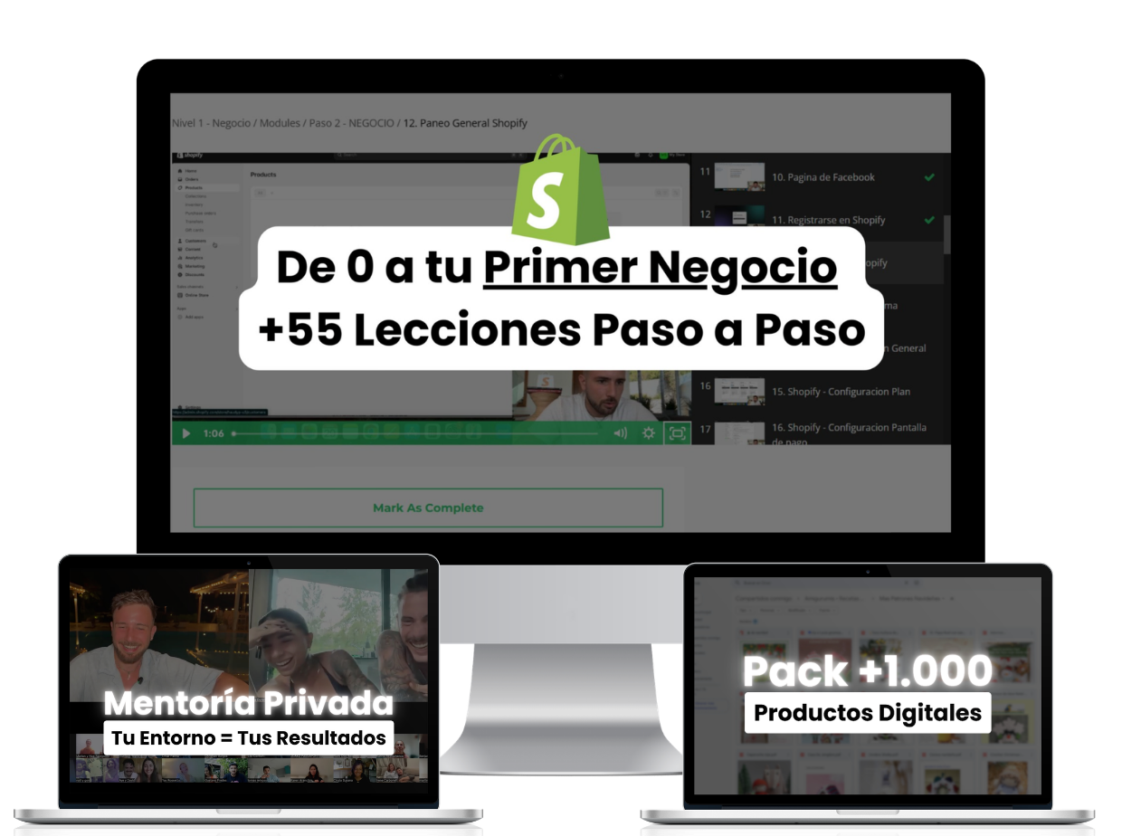 𝗡𝗶𝘃𝗲𝗹 𝟭: Crea tu Primer Negocio Digital